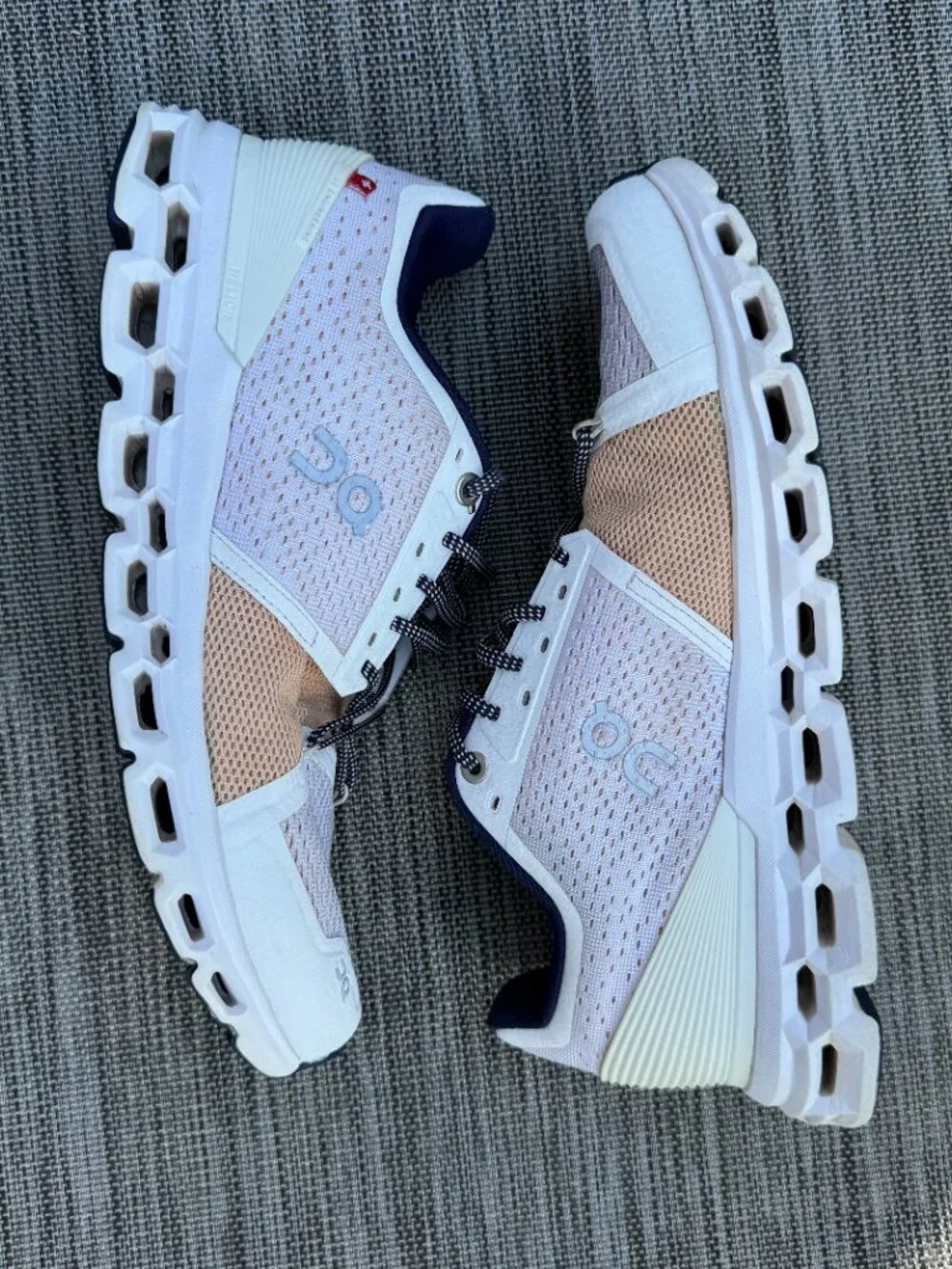 ON Cloud Cloudstratus Running Shoes Womens Sz 8.5 White Almond Model 29.99771 - Picture 7 of 12